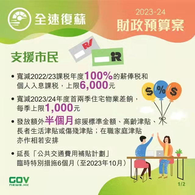 香港政府發(fā)布2023-24年度財政預算案，推出多項利民措施!香港經濟將迎來新機遇!